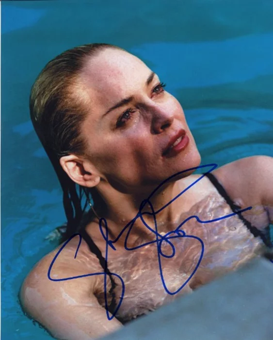 Sharon Stone autograph