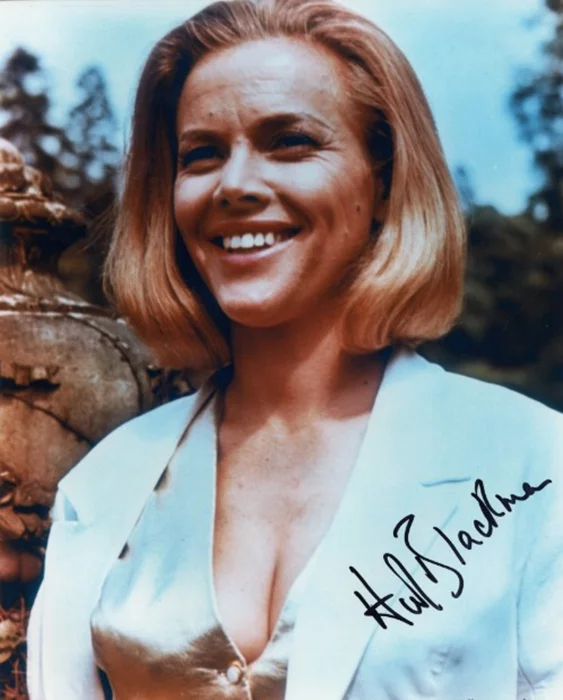 Honor Blackman autograph