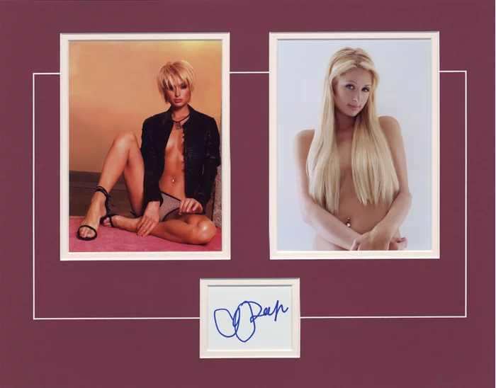 Paris Hilton autograph