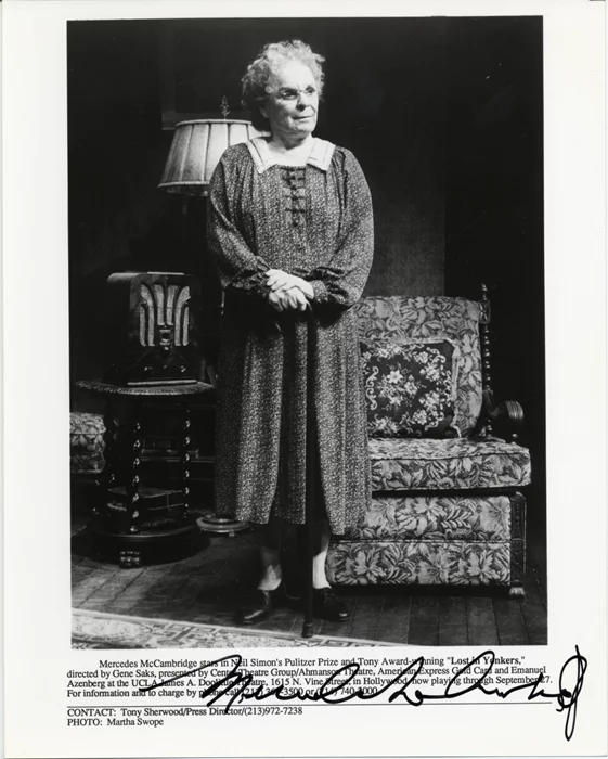 Mercedes McCambridge autograph