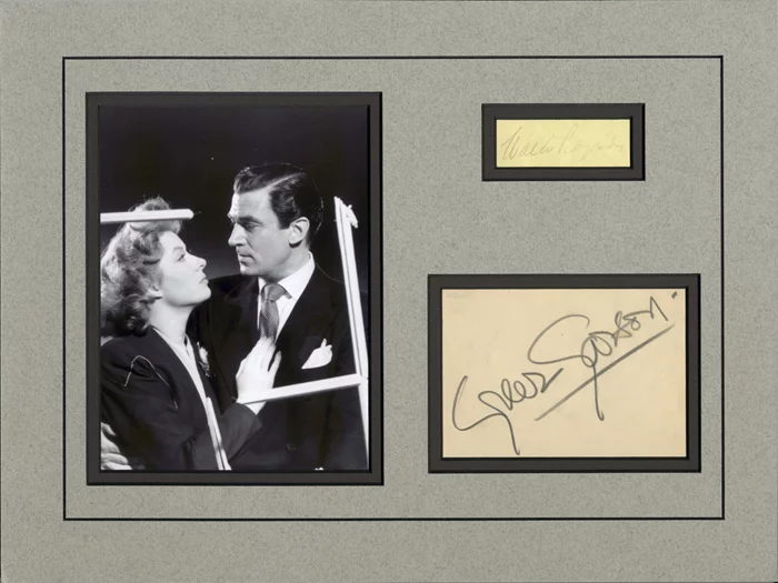Garson and Pidgeon autograph