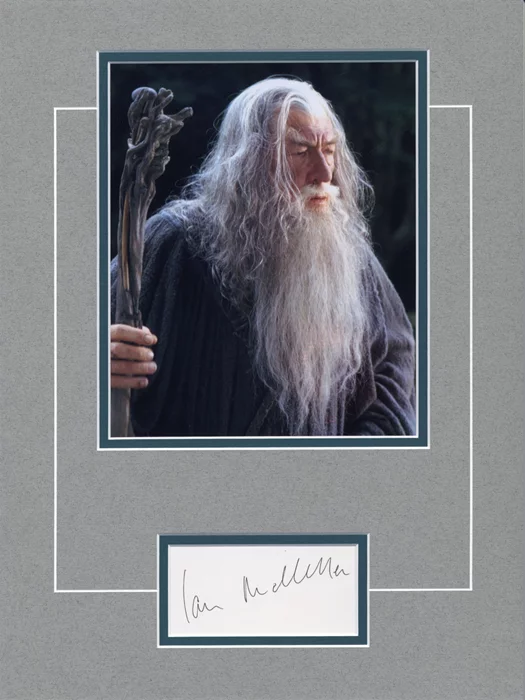 Ian McKellen as Gandalf autograph