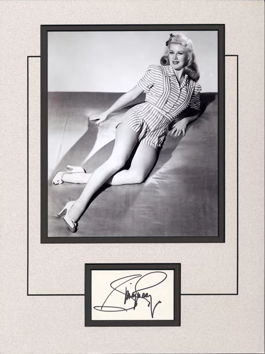 Ginger Rogers autograph