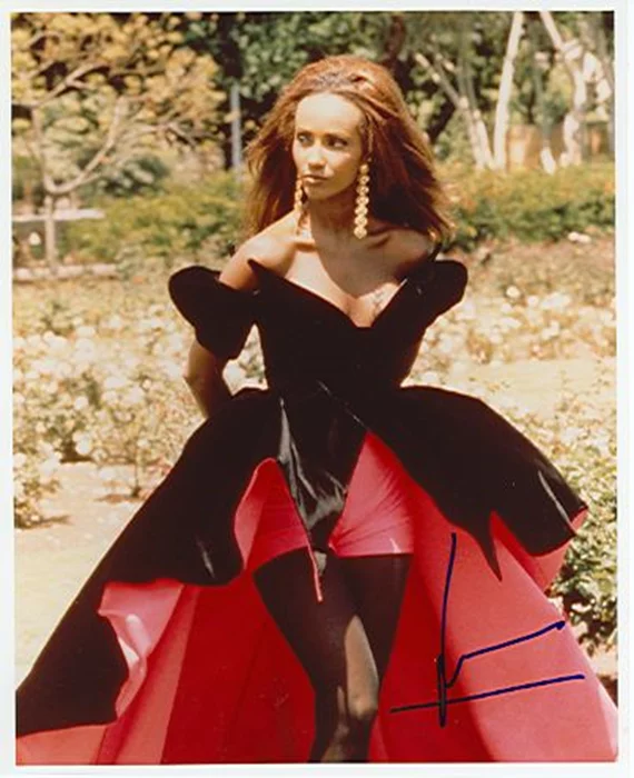 Iman autograph