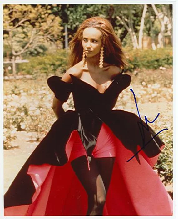 Iman autograph