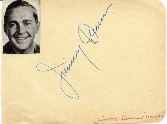 James Dunn autograph