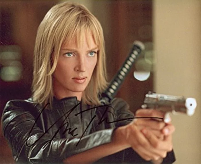 Uma Thurman autograph