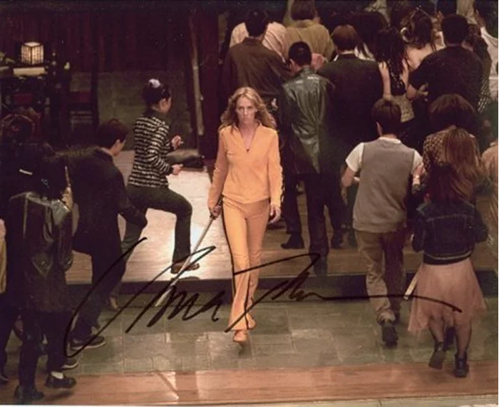 Uma Thurman autograph