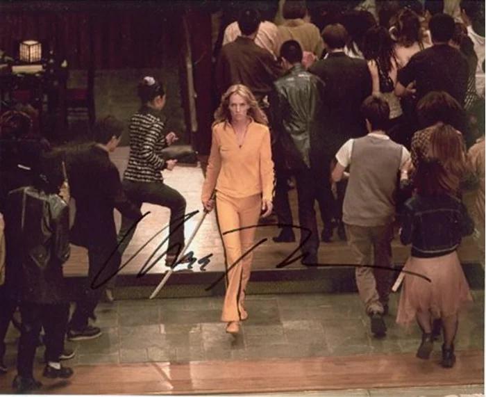 Uma Thurman autograph