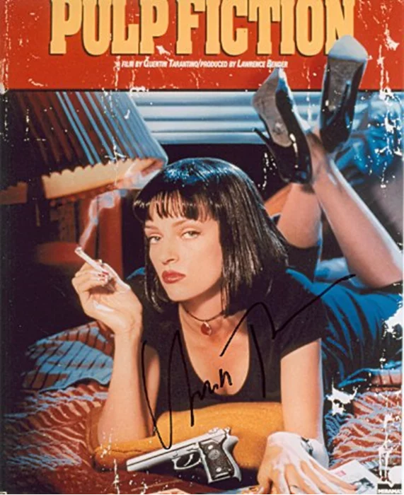 Uma Thurman autograph
