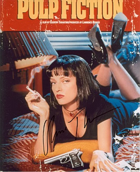Uma Thurman autograph