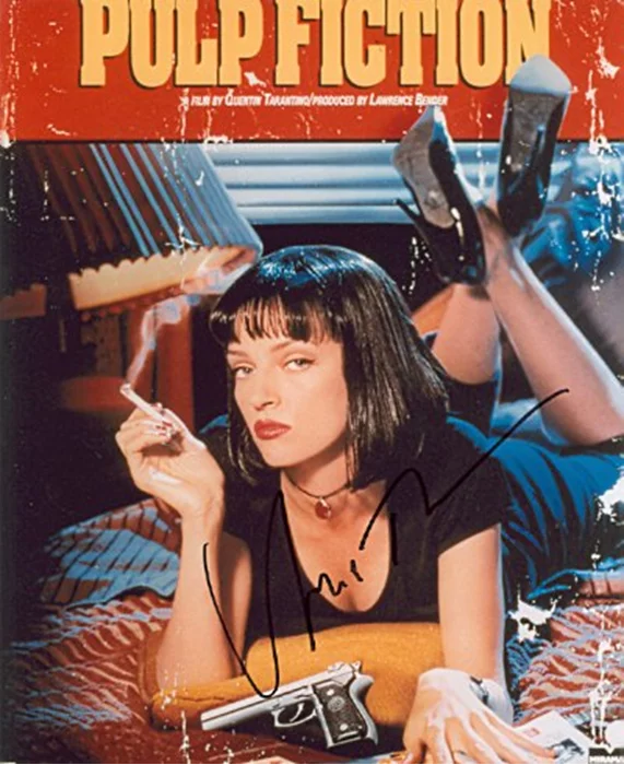 Uma Thurman autograph