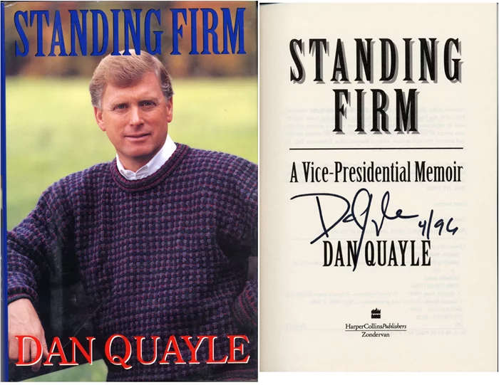 Dan Quayle autograph