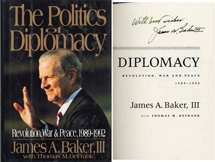 James A. Baker autograph