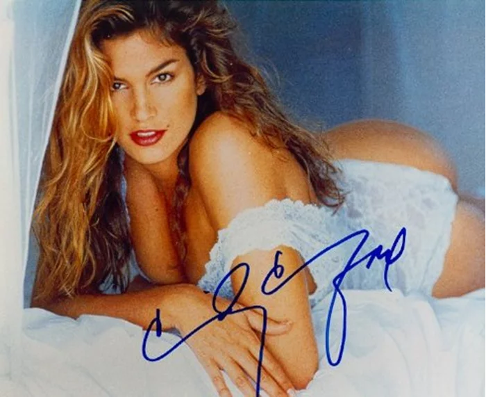 Cindy Crawford autograph