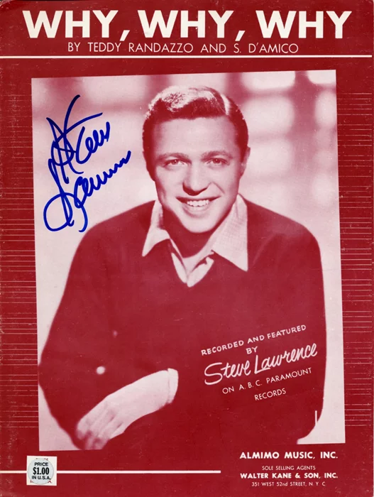 Steve Lawrence autograph