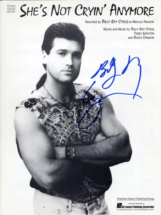 Billy Ray Cyrus autograph