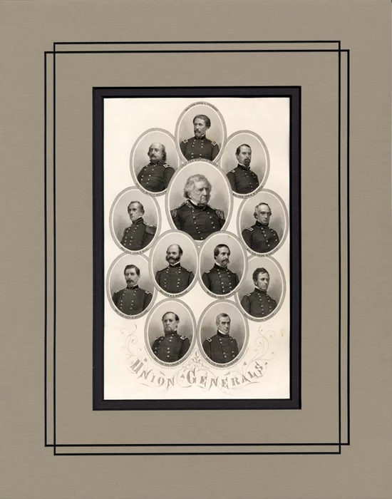 Civil War Union Generals autograph