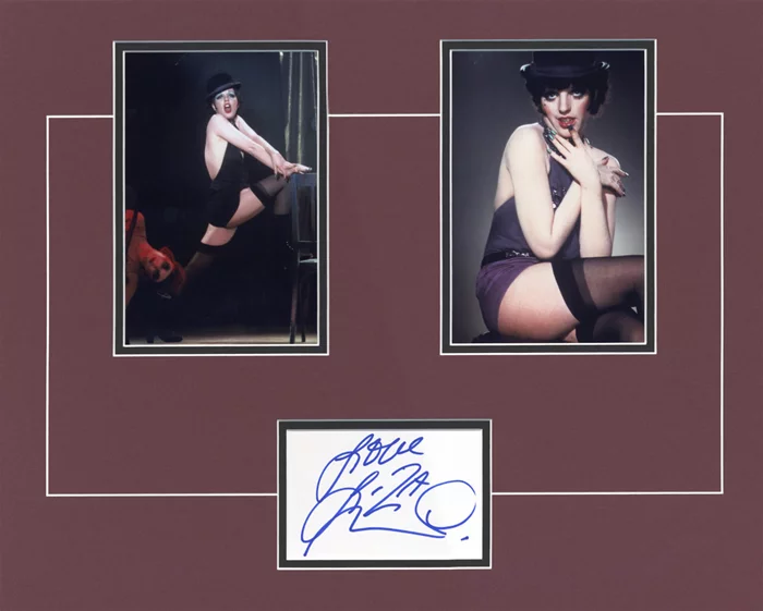 Liza Minnelli autograph