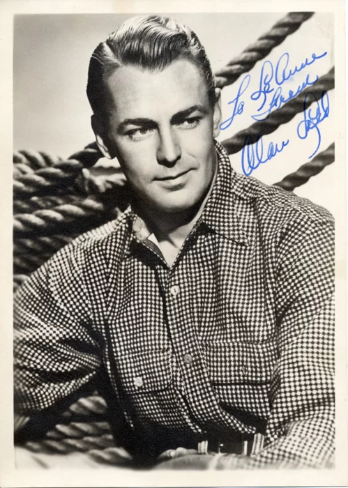 Alan Ladd autograph