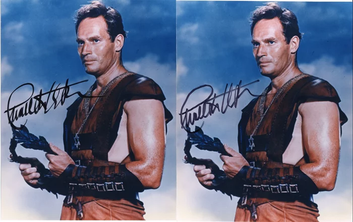Charlton Heston autograph