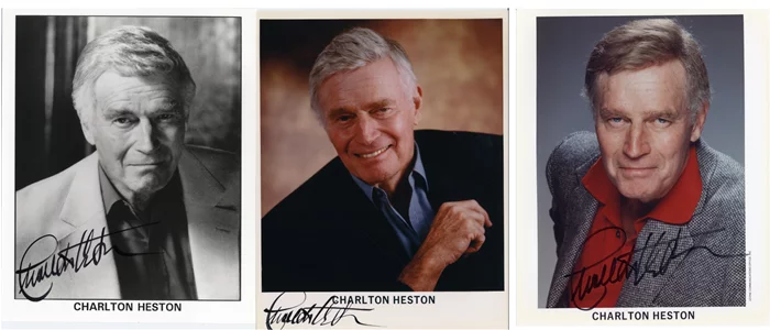 Charlton Heston autograph