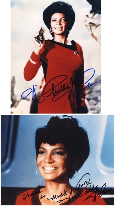 Nichelle Nichols autograph