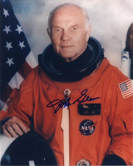 John Glenn autograph