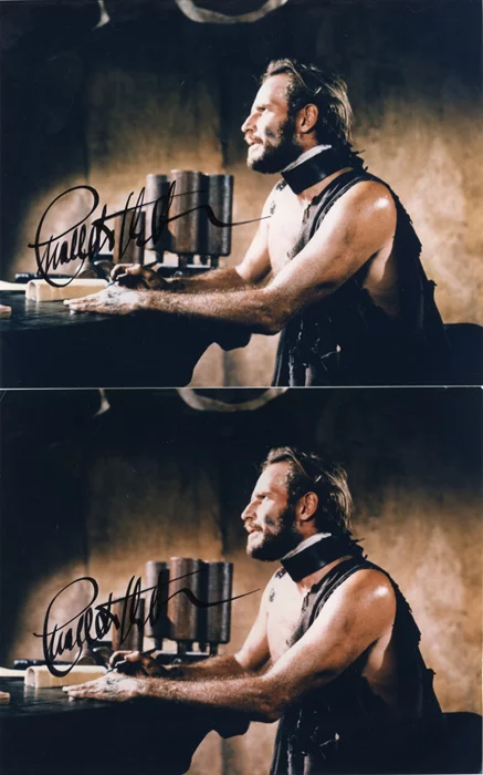 Charlton Heston autograph