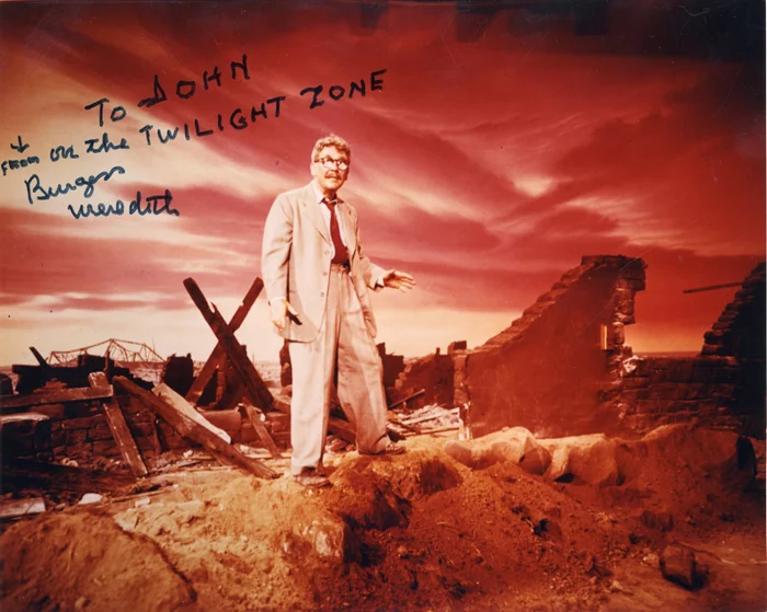 Burgess Meredith autograph