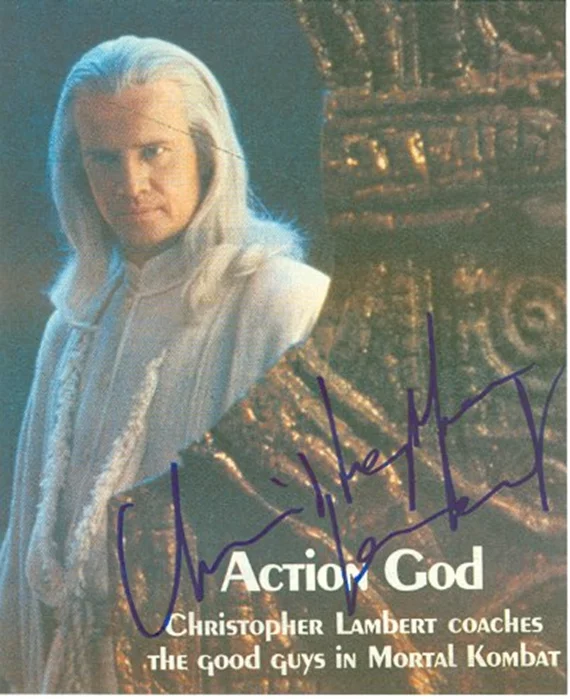 Christopher Lambert autograph