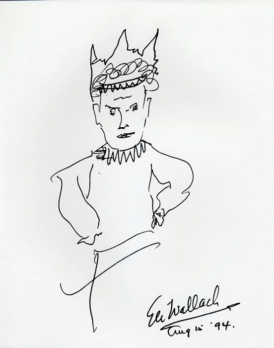 Eli Wallach autograph