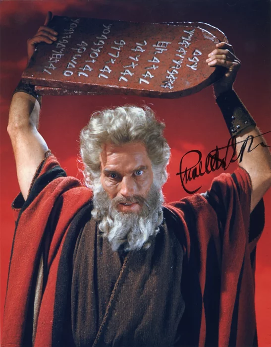 Charlton Heston autograph