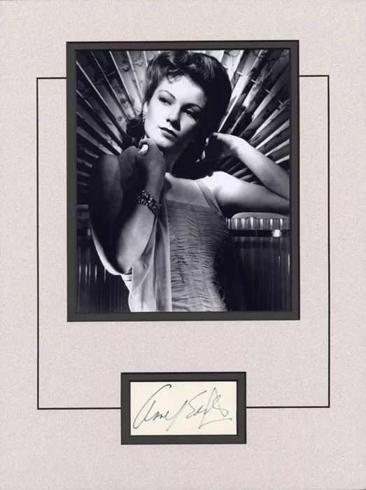 Anne Baxter autograph