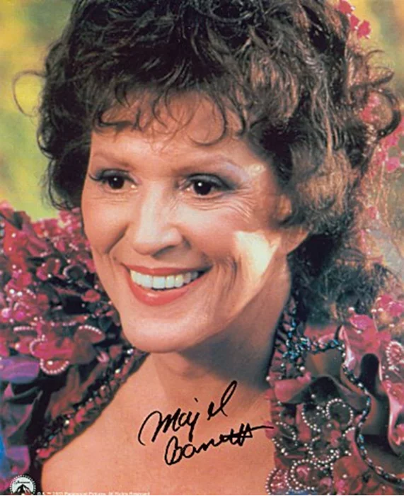 Majel Barrett autograph