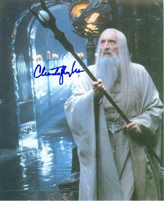 Christopher Lee autograph