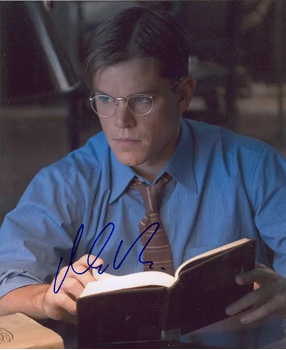 Matt Damon autograph