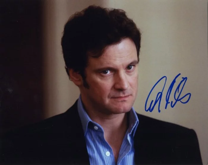 Colin Firth autograph