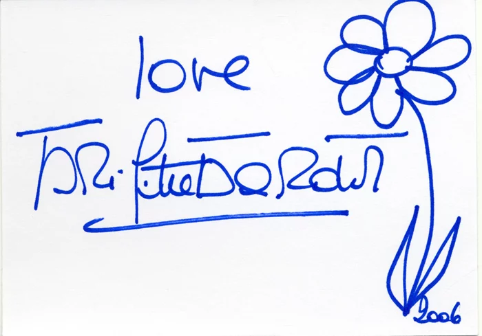 Brigitte Bardot autograph