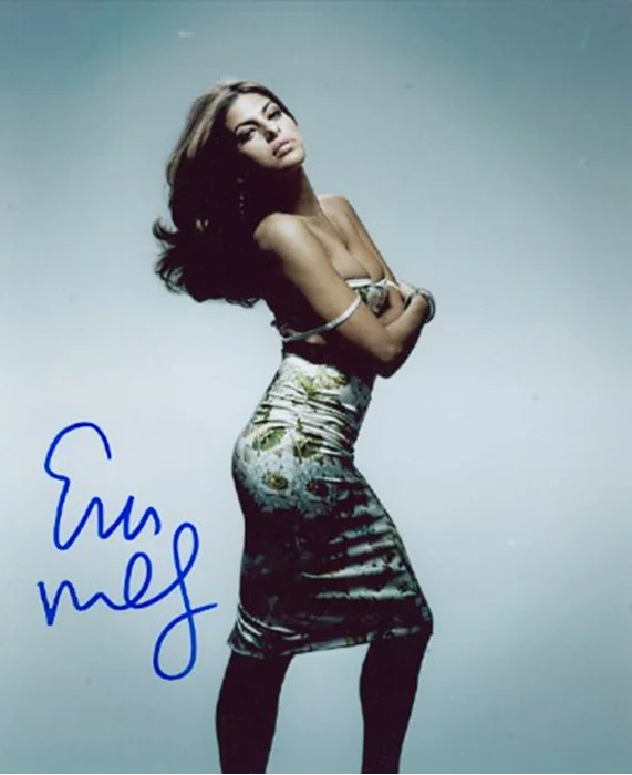 Eva Mendes autograph