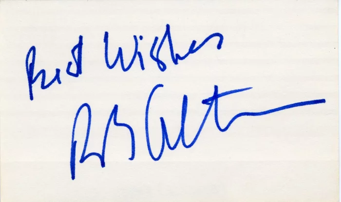 Robert Altman autograph