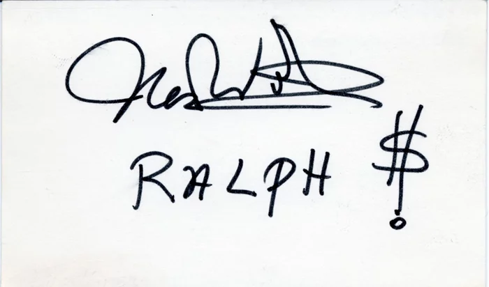 Ned Wertimer autograph