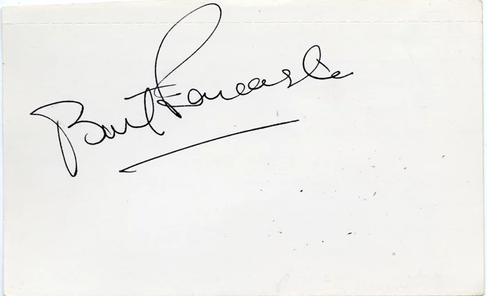 Burt Lancaster autograph