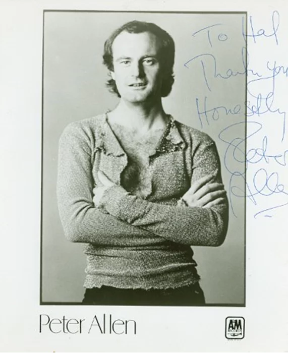 Peter Allen autograph