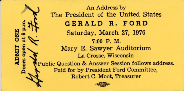 Gerald Ford autograph