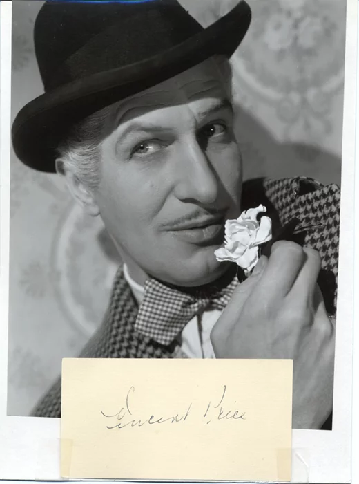Vincent Price autograph