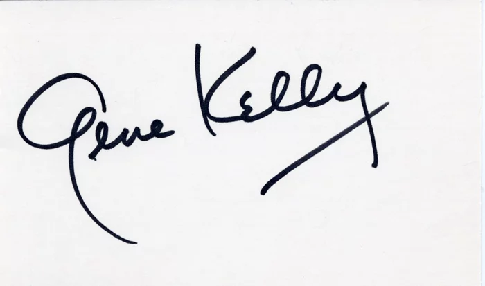 Gene Kelly autograph