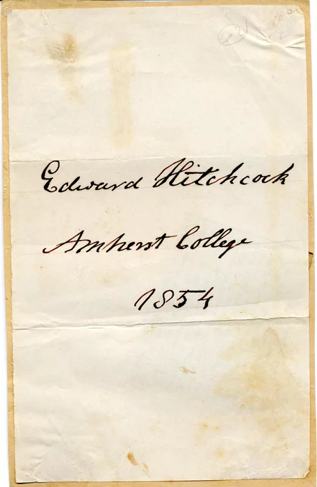 Edward Hitchcock autograph