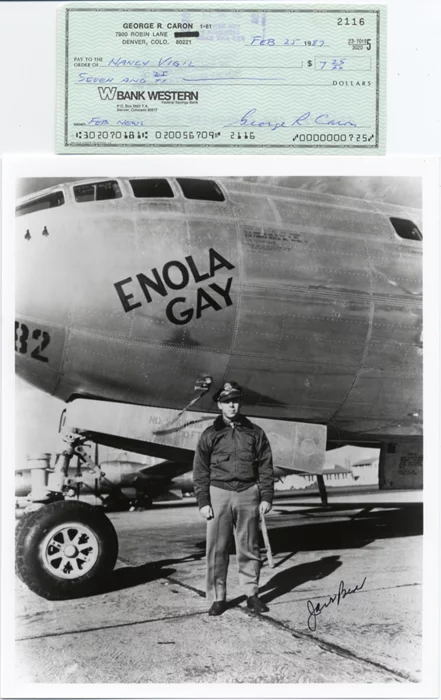 Enola Gay autograph