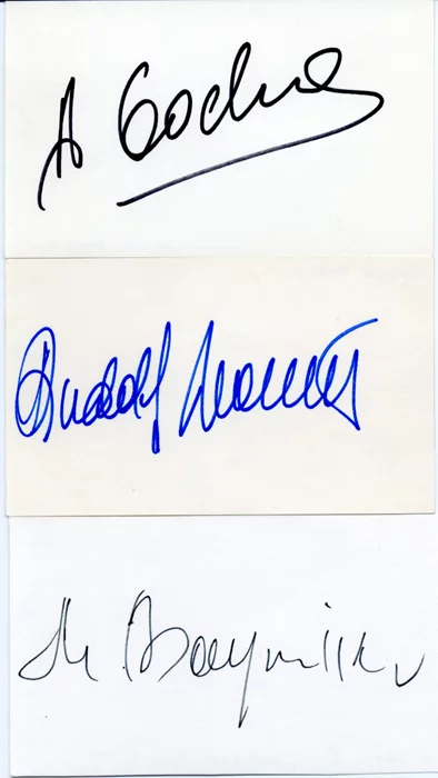 Russian Ballet Dancers autograph